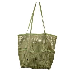 Lime Green Mesh Beach Tote Bag Shoulder Bag Beach Pool Travel Vacation Resort